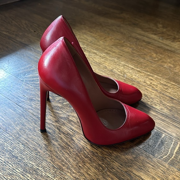 Rare Alaïa Lipstick Red 4.75" Heels 37.5 - Picture 4 of 13